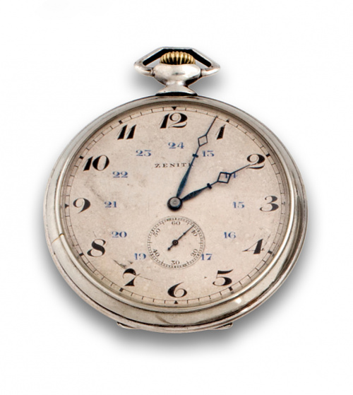 Reloj Lepine ZENITH en plata c.1920.
