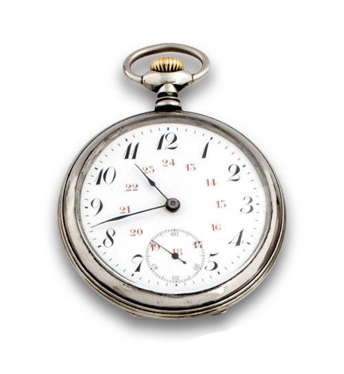 Reloj Lepine Cronómetro en acero c.1930