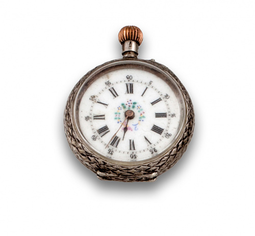 Pequeño reloj Lepine en plata pp.s.XX.