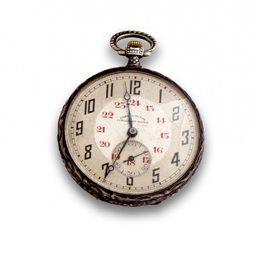 Reloj Lepine cronómetro GEORGEMONT Watch en plata Art-Decó.