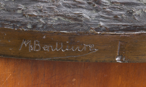 Mariano Benlliure Gil (1862 - 1947).Toro con estocada.E
