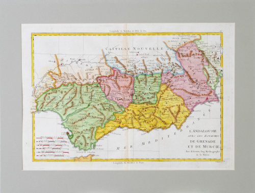 RIGOBERT BONNE (1727-1794)Mapa de los Reinos de Aragón y 