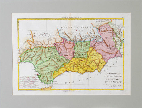 RIGOBERT BONNE (1727-1794)Mapa de los Reinos de Aragón y 