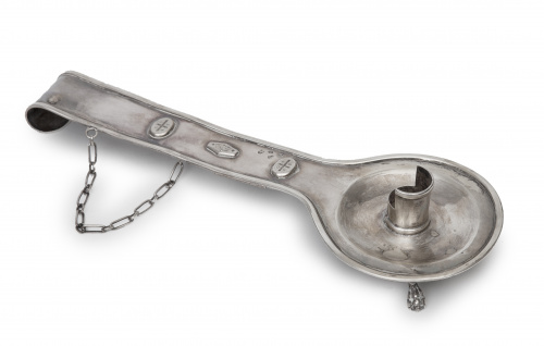 Palmatoria en plata.López, Madrid, S. XX.