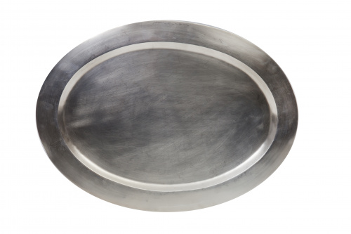 Bandeja oval en plata, ley 925. S. XX.