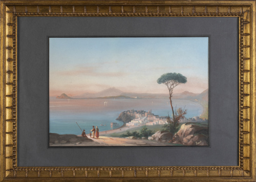 B. MEURIS (Escuela napolitana, siglo XIX)Vista de la bahí