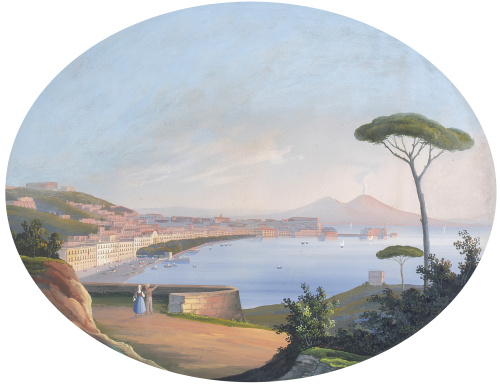 ESCUELA NAPOLITANA, SIGLO XIXVista del Golfo de Nápoles 