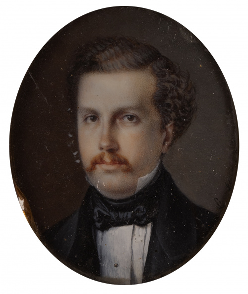 G. MUÑOZ (Escuela española, siglo XIX)Retrato de Francisc