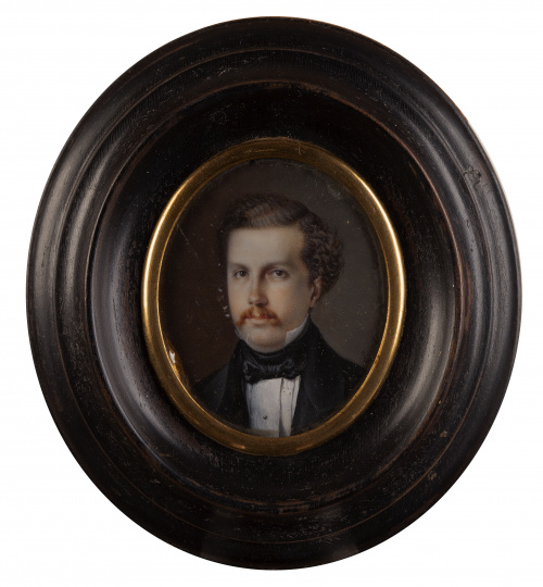 G. MUÑOZ (Escuela española, siglo XIX)Retrato de Francisc