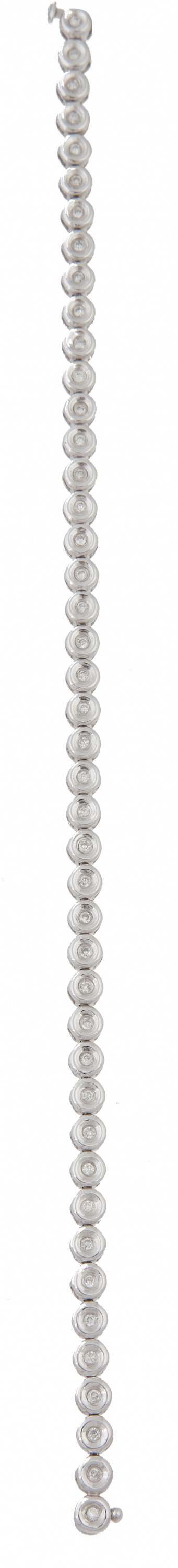 Pulsera rivière con 44 brillantes en chatones articulados