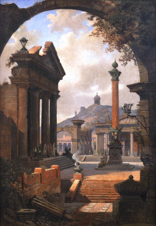 ALESSANDRO SANQUIRICO (Milán, 1777- 1849)Capricho arquite