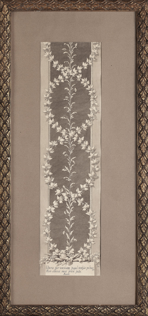 ESCUELA FRANCESA, SIGLO XVIIIDiseño de una guirnalda de f