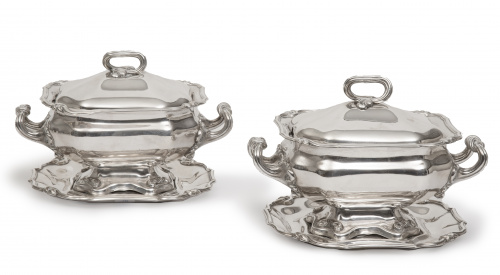 Conjunto de dos legumbreras ley 830.Suecia, primera mitad