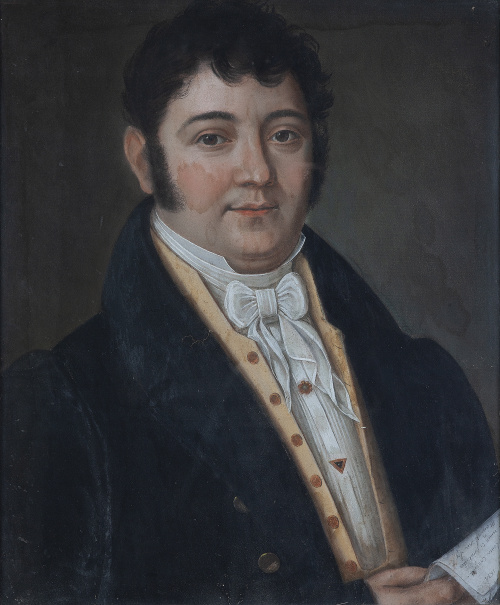 ESCUELA FRANCESA, H. 1834Retrato de caballero1834