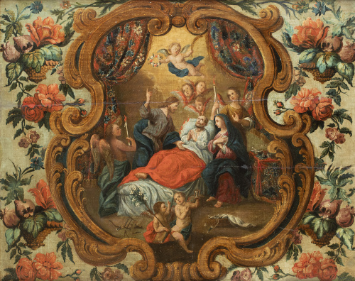 ESCUELA COLONIAL, H. 1800Muerte de San José