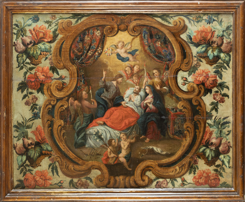 ESCUELA COLONIAL, H. 1800Muerte de San José