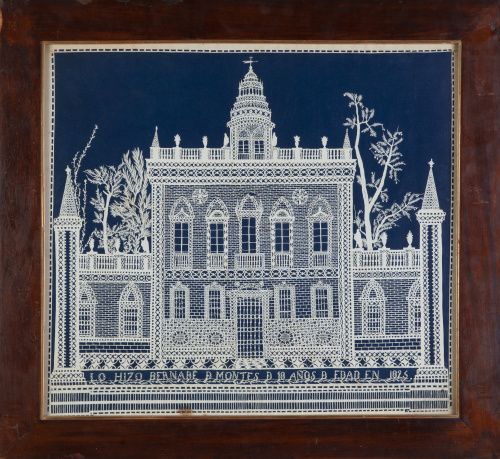 BERNABÉ DE MONTES (México, h. 1825)Vista de la fachada de