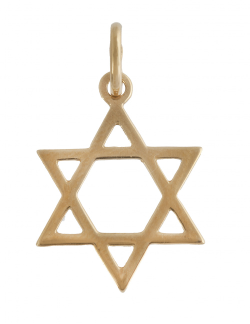 Colgante cruz de David