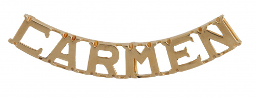 Colgante con el nombre "CARMEN"