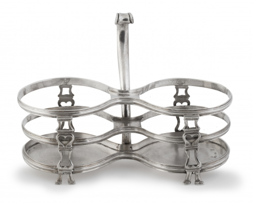 Convoy de vinagreras de plata en su color. Con marcasSánc