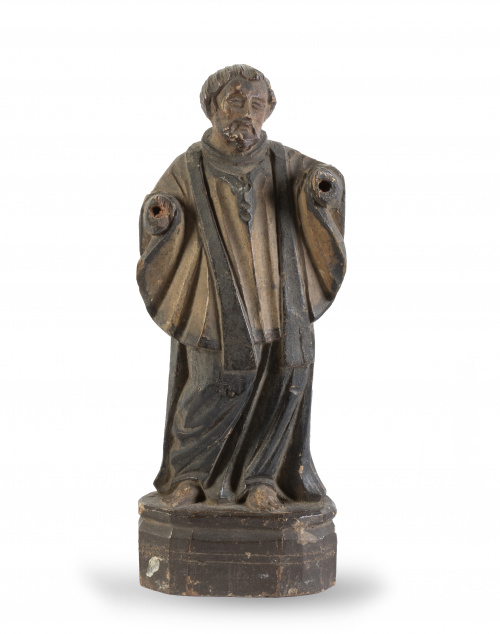 San Francisco Javier.Madera tallada y policromada.Traba