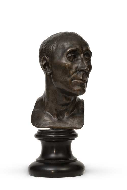 Filósofo.Busto de bronce.Atribuido a  Vicenzo Gemito (1