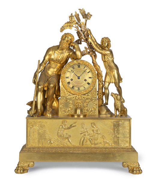 Reloj en bronce dorado Luis Felipe.Francia, h. 1830-1848.