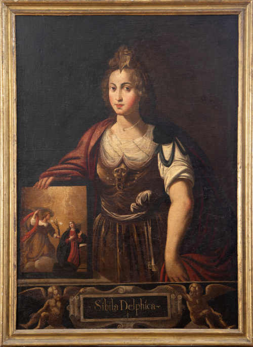 ESCUELA ESPAÑOLA, SIGLO XVIISibila Délfica con escena de 