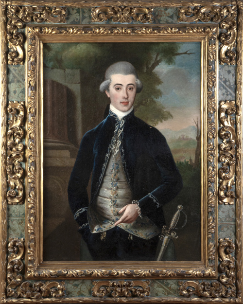 ESCUELA ESPAÑOLA O ITALIANA, SIGLO XVIIIRetrato de caball