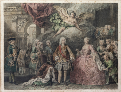 JACOPO AMICONI (pinx) y JOSEPH FLIPART (sculp)Retrato de 