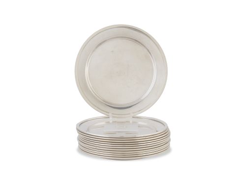 Doce platos para pan de plata, S. XX.