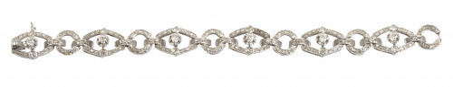 Pulsera articulada de brillantes y diamantes años 50