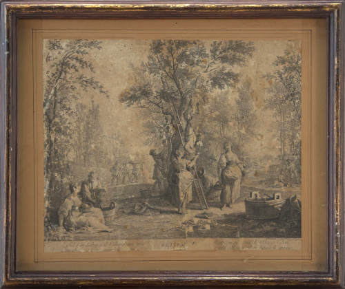 FRANCESCO BARTOLOZZI (Italia, 1727-1815)Alegoría a los do