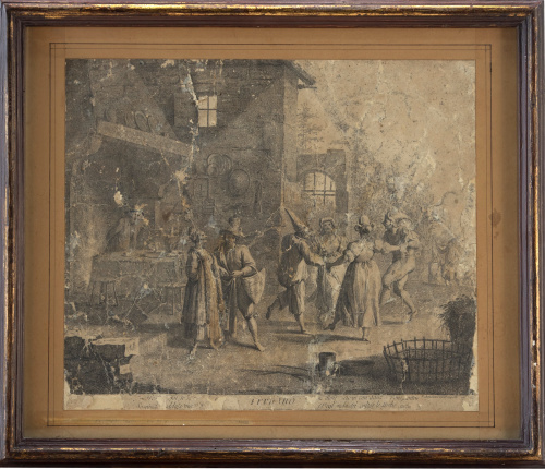 FRANCESCO BARTOLOZZI (Italia, 1727-1815)Alegoría a los do