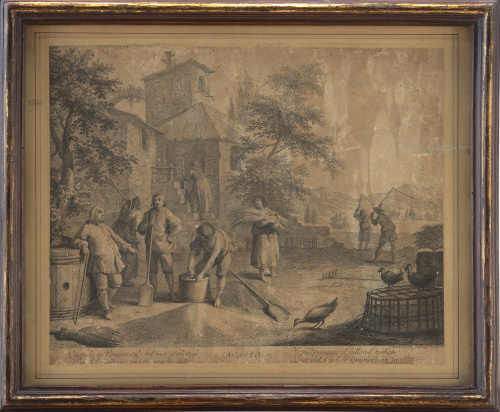 FRANCESCO BARTOLOZZI (Italia, 1727-1815)Alegoría a los do