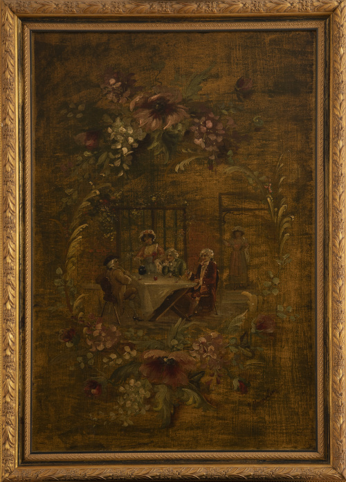 ESCUELA ITALIANA, SIGLO XIXTertulia en el jardín