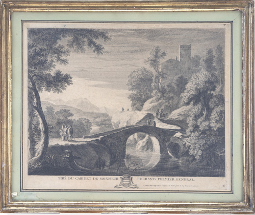 ESCUELA FRANCESA, SIGLO XIX"Vue Porche de Genes" y "Tiré 