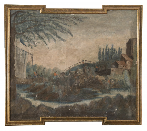 ESCUELA ESPAÑOLA, H. 1900Conjunto de cinco sargas con esc