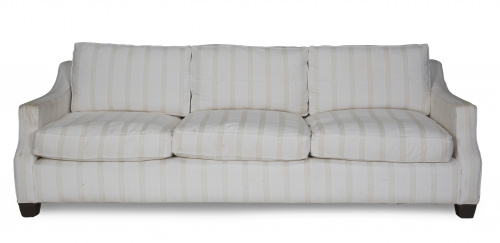 Sofá con tapicería a rayasS. XX.