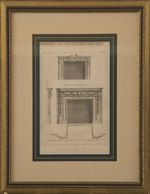 Conjunto de siete diseños para chimenea