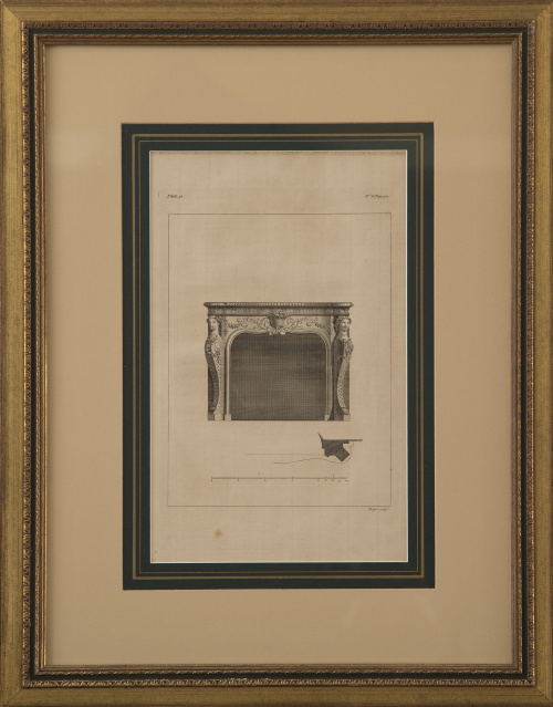 Conjunto de siete diseños para chimenea