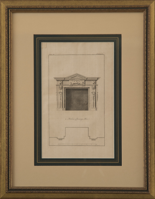 Conjunto de siete diseños para chimenea