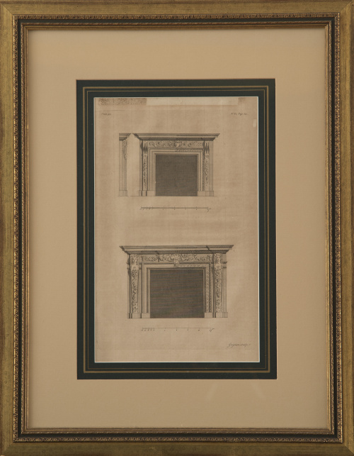 Conjunto de siete diseños para chimenea