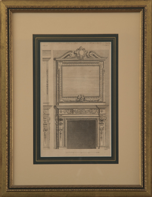 Conjunto de siete diseños para chimenea