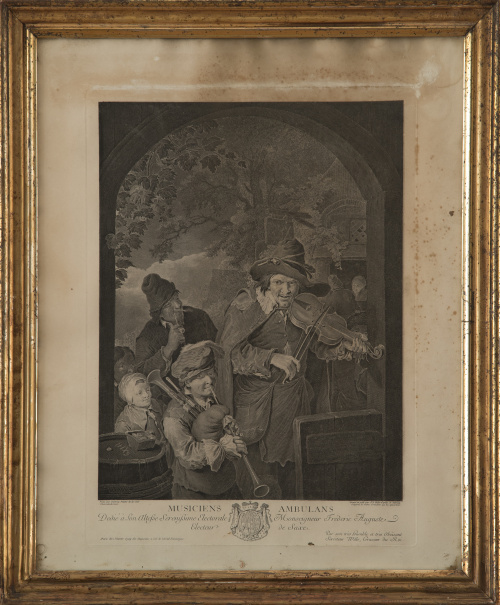 JEAN GEORGES WILLE (1715-1808)"Le concert de famille" y "