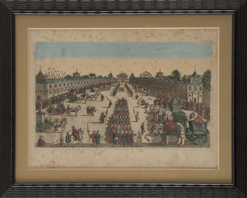 ESCUELA FRANCESA, SIGLO XVIIIVista óptica: "Vue de la sup