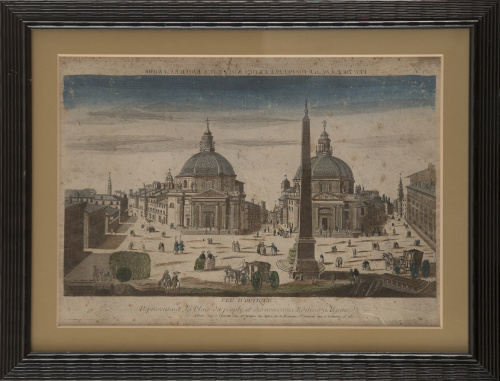 ESCUELA FRANCESA, SIGLO XVIIIVista óptica: "Vue d´optique