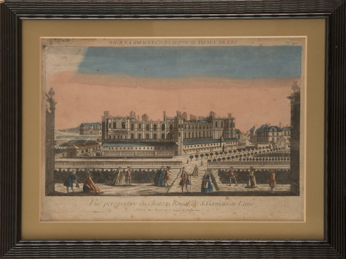 ESCUELA FRANCESA, SIGLO XVIIIVista óptica: "Vue du chatea