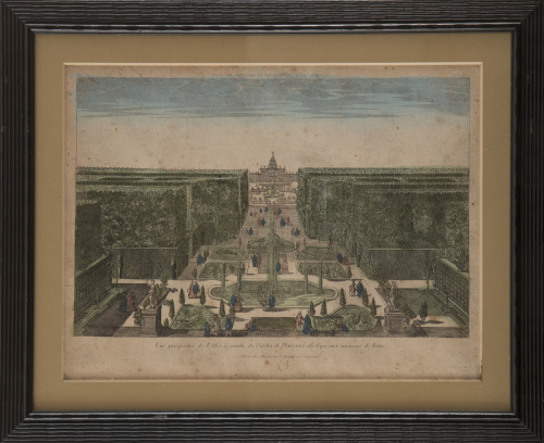 ESCUELA FRANCESA, SIGLO XVIIIVista óptica: "Vue perspecti