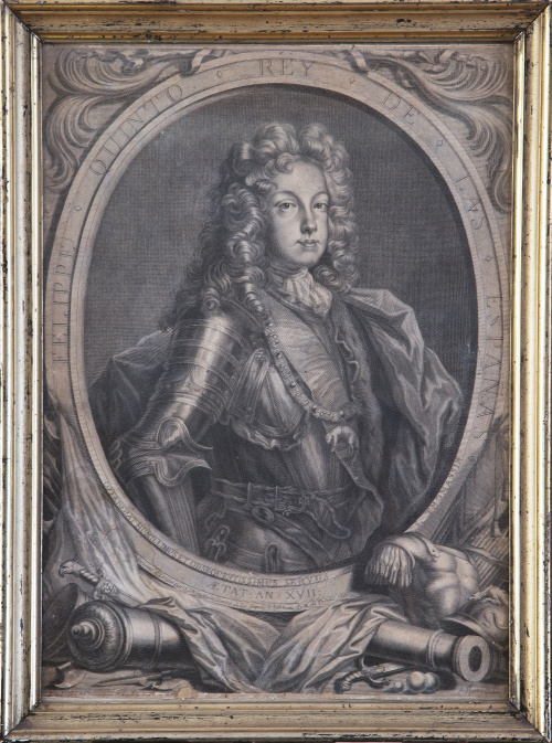 SIMON THOMASSIN (1655- 1703)Retrato de Felipe V Rey de la